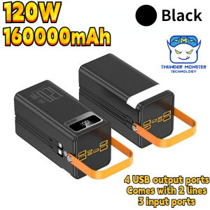 SG Stock⚡120W 1mAh  /With Two Cables  IOS+C 7-Device Fast Charge LED Light  Travel Camping