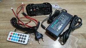 Hi Fi แอมป์จิ๋ว แอมป์บลูทูธ ชุดวงจรขยายเสียง ไฟรถ ไฟบ้าน อุปกรณ์ต่อลำโพง อุปกรณ์ขยายเสียง 12V 220V เบสหนัก บลูทูธไฮไฟ BASS