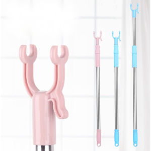 Cây phơi quần áo gấp gọn bằng inox kéo dài 15M thông minh - Cây gậy lấy đồ trên cao có thể kéo dài xếp gọn / Cây treo quần áo /  Cây lấy đồ / Cây phơi đồ