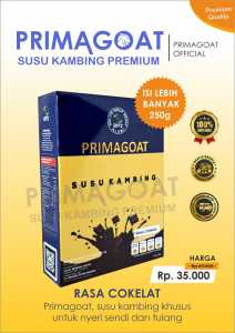 Susu Kambing Etawa Asli Primagoat Atasi Nyeri Sendi Asam Urat dan Kesehatan Pernafasan Rasa Cokelat 250gr