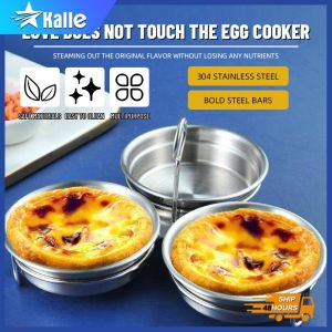 Stainless Steel Steamed Egg Mould 3-in-1 Egg Steamer Hoousehold Kitchen Cooking Tool Gadget Kalle