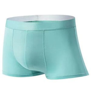 Summer Mens Bactericidal Solid Color Breathable Boxer Briefs No Trace Boys Boxer Briefs
