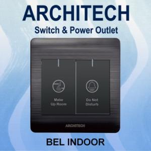 ARCHITECH PLATINUM B9-K02B2 Doorbell Switch Indoor Black