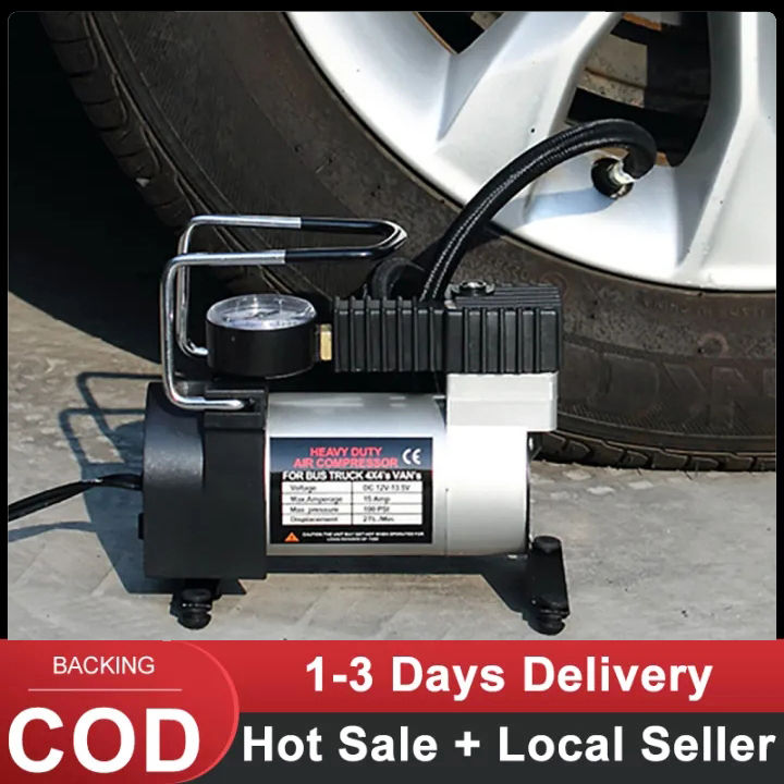 【Local delivery】12V Dc 150PSI Heavy Duty Metal Electric Car Air ...