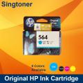[Original] HP 564 Black Cyan Magenta Yellow Ink Cartridge for deskjet 3070a 3520 OfficeJet 4610 4620 Photosmart 5510 5520 6510 6520 7510 7520 B109a B109n B110a B8550 C5380 C6375 C6380 D5460 B209A B210A C309A C309G C310A C410A C510A  hp564 564. 