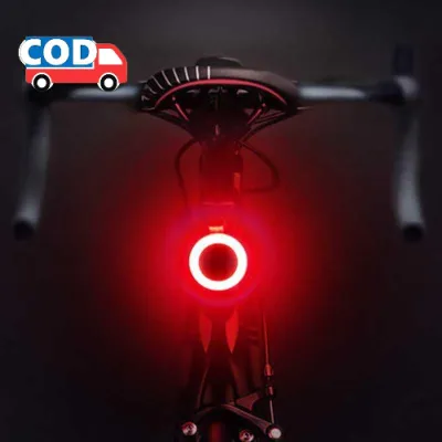 Lampu Belakang Sepeda LED 5 Mode Nyala USB Bisa Dicas Waterproof Anti Air Aksesoris Penerangan Bicycle Tail Light Safety Warning Bike Lamp Rechargeable