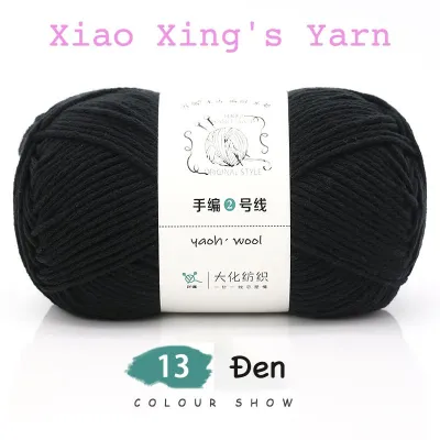 Len yaoh trơn yaoh wool sợi to 3mm chuyên đan móc khăn mũ áo len cuộn sợi thực vật an toàn cuộn 100gr | Xiaoxingyarn