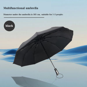 Dual-Use Payung Lipat Hujan Automatic Foldable Umbrella Large Payung Hujan Automatik Anti-UV 自动雨伞