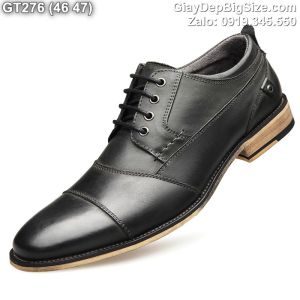 Giày da công sở giày tây cỡ lớn 45 46 47 48 cho nam cao to chân ú bè. Big size leather shoes for wide feet