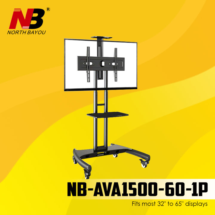 NB North Bayou - Soporte Para TV Móvil Con Ruedas Para Pantallas LCD