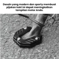 HOHODALINK Cover Standar Samping Motor Sepatu Pijakan Kaki Motor Full CnC Cocok Untuk Semua Jenis Motor. 