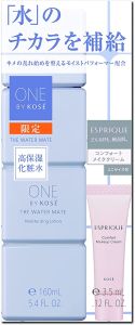 Set nước hoa hồng + kem trang điểm KOSE Kose ONE BY KOSE The Water Mate (160ml+4.3ml) Nhật Bản
