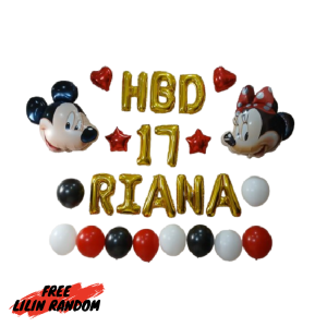 Paket Set Balon Dekorasi Ulang Tahun Simpel / Perlengkapan Pesta Ultah atau Happy Birthday Aesthetic