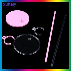 xuhaiy Doll transparent fixed foot plastic standing display stand card waist stand