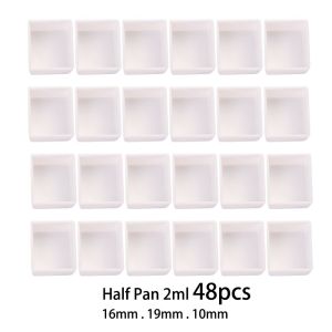 WEIYA White 3.2ml Empty Full Pan Artists Half Pans Watercolor Paint Grid Art Supplies Paint Palette Painting Supplies
