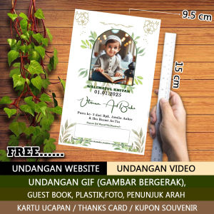 ISI 50 PCS COD Undangan Kopi Satu Lembar Murah 9.5x15002 - Undangan Kopi Mini / Kecul Kartu Ucapan Kartu Undangan Jimpitan 1 Lembar Undangan Bolak Balik Undangan Khitan / Khitanan Undangan Sunat / Sunatan Undangan Walimah / Syukuran / Pesta