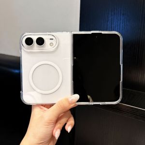 Translucent Frost Magnetic Phone Case for iPhone Duo Foldable Screen Slim Shockproof Anti-Scratch Protective Cover Multiple Trendy Colors