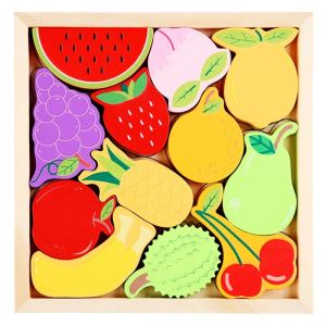 [SG Stock]Kids Wooden Puzzle dinosaur animal theme birthday goodie bag gift Blocks Brain Teasers Jigsaw Christmas gift
