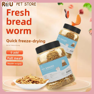Premium Arowana&Cichlid Fish Food-Special Formula for Golden/Silver ArowanaBlood Parrot&Flowerhorn-Freeze-Dried Mealworms