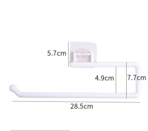 U-shaped Hanging Tissue Holder Punch-Free Waterproof Wet Tissue Storage Rack Facial Tissue Hanging Organizer Wet Wipes Rack