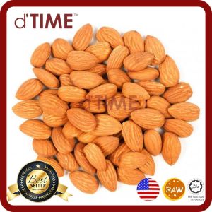 dTIME USA Raw Almond Size L Grade 1 Almonds Raw Almond 1kg Almond Nut Badam Badam 1kg USA 美国生杏仁果 生杏仁 1kg Ready Stock