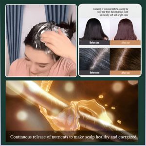 Hair Dye Breathable Hair Coloring Cream Adjustable Color Three Effects in One