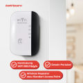 Wireless-N WiFi Repeater 300Mbps Mendukung Wifi 802.11b/g/n Wi Fi Extender Taffware MT02. 