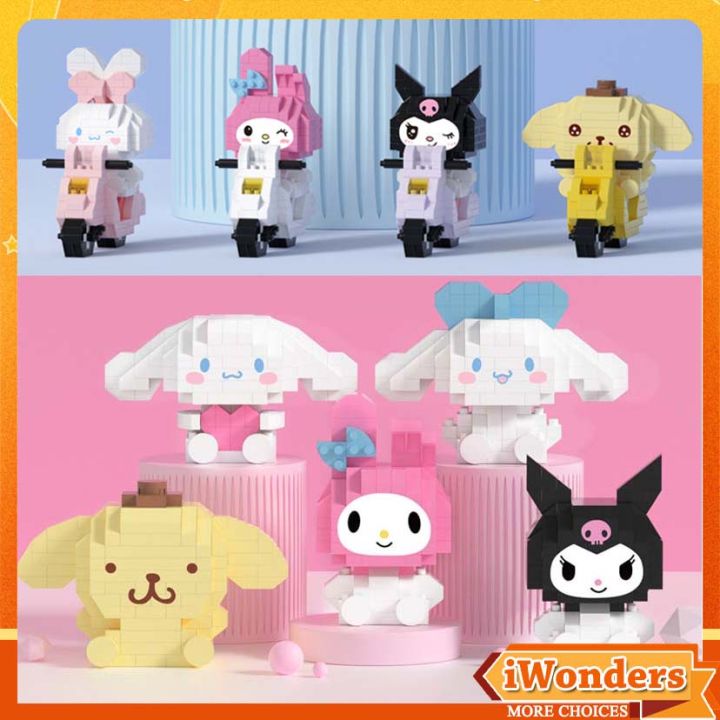 Nano Blocks NEW Kuromi My Melody Hello Kitty Building Blocks Toys Girls ...