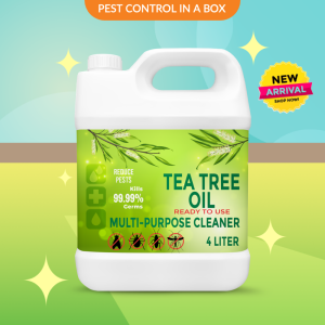 Tea Tree Oil Multi Purpose Floor Cleaner Anti-bacterial Pest Repellent Ready To Use Solution - 4Liter