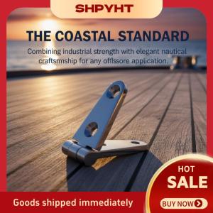 SHPYHT Bản lề biển 316 102x26mm gương đã hoàn thành bốn lỗ cho phần cứng cửa thuyền sử dụng chống gỉ