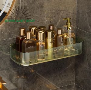 SPARK CART SHOP 1pcs Transparent Bathroom Stick Rack | Large Capacity Multifunctional Wall Storage Rack