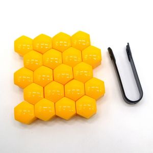 VCH 20Pcs Dustproof Bolt Hub Caps Hub Screw Protector Wheel Nut Rim Cover Exterior Decoration Car Wheel Nut Caps Tyre Nut Bolt Auto Hub Screw Cover Protection Caps