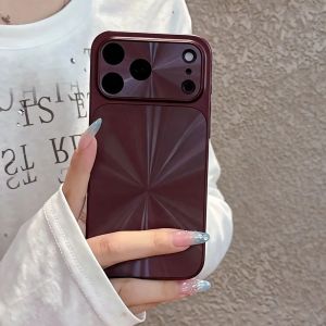 Aurora CD Texture Large Window Protective Case For iPhone 18 17 16 15 14 13 Pro Max Shockproof Laser Colorful Bumper Hard Cover