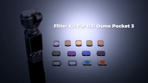 K&F CONCEPT DJI Osmo Pocket 3 Motion Camera Filter (ND8/PL+ND16/PL+ND32/PL+ND64/PL) 4PCS set of Filters