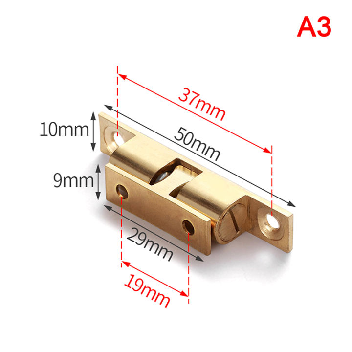 [LIXIAOJU] 1PC Brass Touch Beads Lock Door Spring Clip Cabinet Door ...