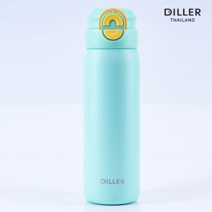 [ส่งจากไทย] Diller Stainless Steel Thermo Flask 650ml MLH9195 กระติกฝากด2in1 (หลอดและยกดื่ม) เก็บความเย็น/ร้อน สแตนเลส 2ชั้นพร้อมฉนวนกันความร้อน
