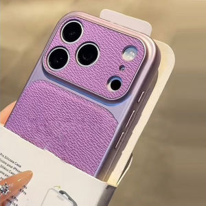 Luxury Lichee Leather Texture Shockproof Phone Case For iPhone 17 16 15 14 13 Pro Max 17Pro Soft Bumper Matte Armor Cover Funda