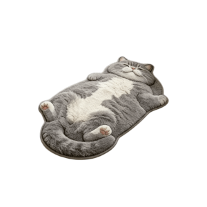NOBLELYN Anti-fouling Cat-Shaped Area Rug Easy to Clean Non-Slip Cartoon Carpet Soft Home Decor Carpet Living Rooms