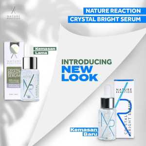 | SUDAH BPOM | Nature Reaction Crystal Original Bright and White Serum Pemutih dan Pencerah BPOM Perawatan wajah glowing