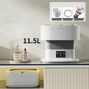 CHLOCH 115L Máy giặt mini với Drye Có thể gập lại Máy giặt Máy giặt di động Du lịch