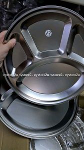 3pcs Set Stainless Steel Roti Canai Food Serving Platter 32cm Roti Canai Thosai Chapati Divided Tray Pinggan Makan