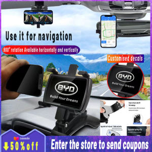 High quality Special support bracket for the car universal navigation seat for the centre console Dashboard car phone holder 360ºrotation cell phone holder mount rearview in car GPS navigation For BYD Atto 3 Yuan Plus