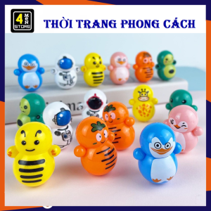 COMBO 10 Con Lật Đật Mini -  Đồ Chơi Lật Đật Mini Hoạt Hình Dễ Thương Cho Bé Nhiều Mẫu - Giảm Stress Hiệu Quả -