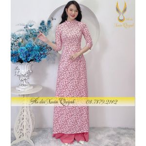 Áo Dài Lụa Habutai Thanh Lịch Hoa Nhí Trẻ Trung K62 - Áo Dài Xuân Quỳnh