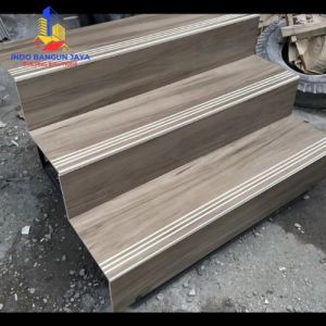 Granit Anak Tangga Motif Kayu Matt Coklat Ukuran Bisa Request
