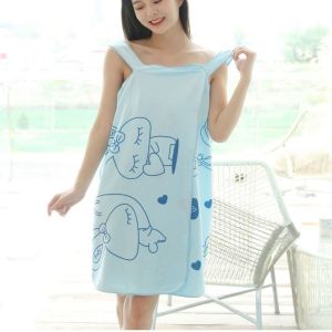 เสื้อคลุมอาบน้ำยาวนุ่มพิเศษแห้งเร็วผ้าเช็ดตัว