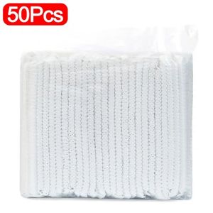 100Pcs/Pack Disposable Hair Head Covers Net Bouffant Dustproof Anti Dust Caps Breathable Hats Kitchen Non Woven Fabric Dust Strip Hat Cooking