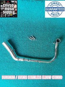 Akraphovic Round 51mm with Burgman /Avenis stainless elbow