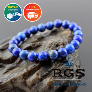 [Bayar di Tempat] Gelang Pria Wanita Gelang Batu Lapis Lazuli Asli Natural
