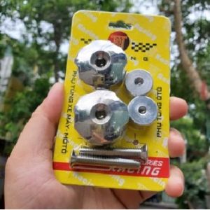 Gù Inox 304 mẫu Wave bông mai khía lắp được cho hầu hết các dòng xe máy (MS04)